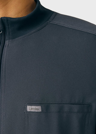 Landau Forward Men's Mock Neck Jacket With Rib Details