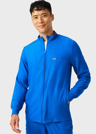 Landau Forward Men's Mock Neck Jacket With Rib Details