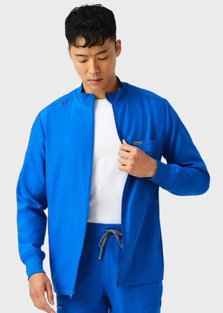 Landau Forward Men's Mock Neck Jacket With Rib Details