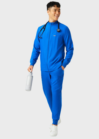 Landau Forward Men's Mock Neck Jacket With Rib Details