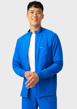 Landau Forward Men's Mock Neck Jacket With Rib Details