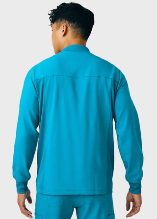 Landau Forward Men's Mock Neck Jacket With Rib Details