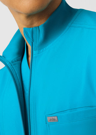 Landau Forward Men's Mock Neck Jacket With Rib Details