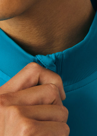 Landau Forward Men's Mock Neck Jacket With Rib Details