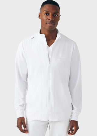Landau Forward Men's Mock Neck Jacket With Rib Details