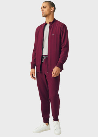 Landau Forward Men's Mock Neck Jacket With Rib Details