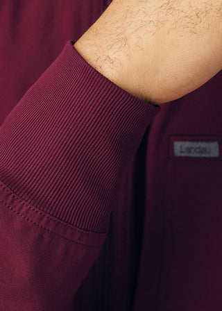 Landau Forward Men's Mock Neck Jacket With Rib Details