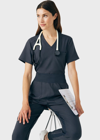 Landau Forward Women's 2 Pocket V-Neck Scrub Top