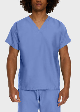Landau Unisex No Pocket V-Neck Scrub Top