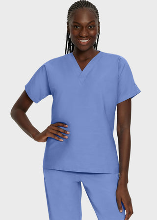 Landau Unisex No Pocket V-Neck Scrub Top