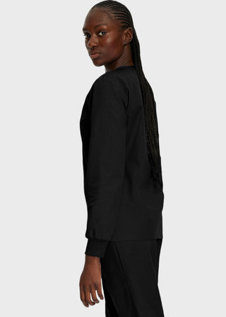 Landau Unisex No Pocket V-Neck Long Sleeve Scrub Top