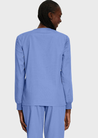 Landau Unisex No Pocket V-Neck Long Sleeve Scrub Top