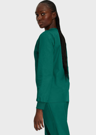 Landau Unisex No Pocket V-Neck Long Sleeve Scrub Top