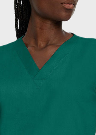 Landau Unisex No Pocket V-Neck Long Sleeve Scrub Top