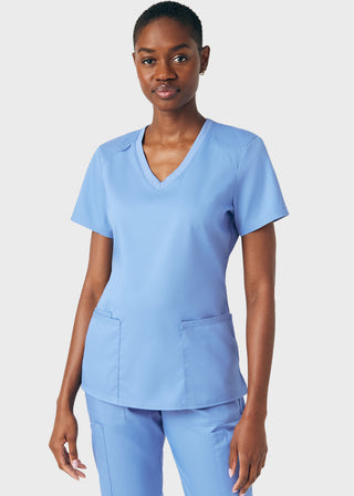 Landau ProFlex Women's 3 Pocket V-Neck Scrub Top