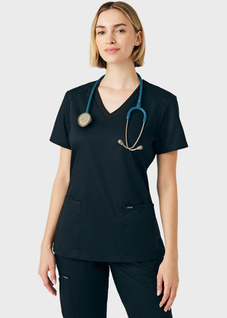 Landau ProFlex Women's 3 Pocket V-Neck Scrub Top
