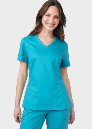 Landau ProFlex Women's 3 Pocket V-Neck Scrub Top