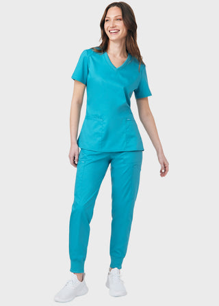 Landau ProFlex Women's 3 Pocket V-Neck Scrub Top