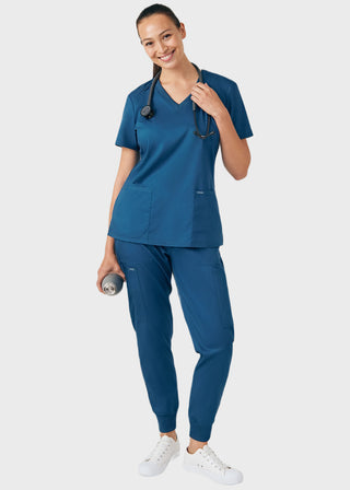 Landau ProFlex Women's 3 Pocket V-Neck Scrub Top