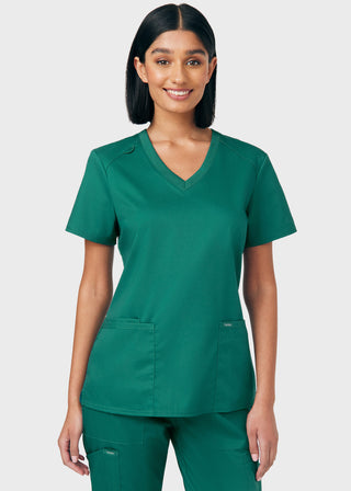 Landau ProFlex Women's 3 Pocket V-Neck Scrub Top