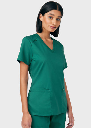 Landau ProFlex Women's 3 Pocket V-Neck Scrub Top