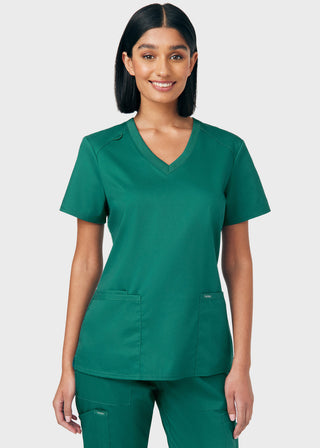 Landau ProFlex Women's 3 Pocket V-Neck Scrub Top