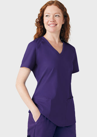 Landau ProFlex Women's 3 Pocket V-Neck Scrub Top
