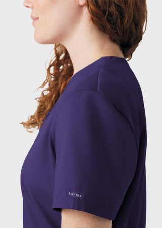 LANDAU PROFLEX WOMEN'S RIB KNIT V-NECK TOP