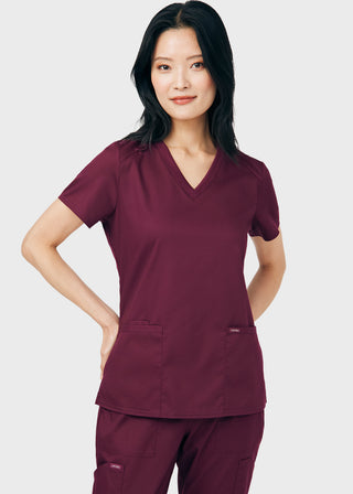 Landau ProFlex Women's 3 Pocket V-Neck Scrub Top
