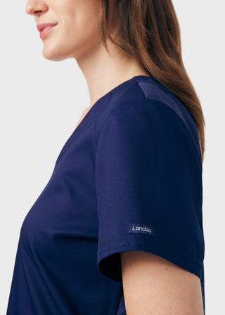 Landau ProFlex Women's 3 Pocket V-Neck Scrub Top