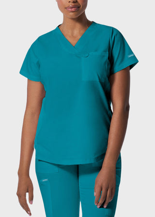Landau ProFlex Women's 2 Pocket V-Neck Scrub Top