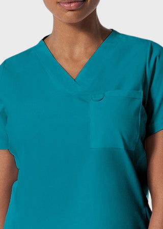 Landau ProFlex Women's 2 Pocket V-Neck Scrub Top