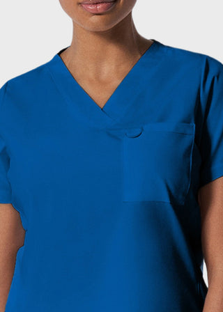Landau ProFlex Women's 2 Pocket V-Neck Scrub Top