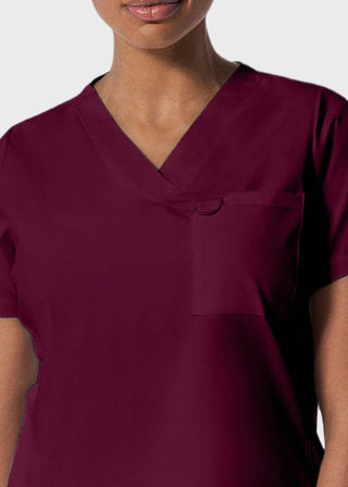Landau ProFlex Women's 2 Pocket V-Neck Scrub Top