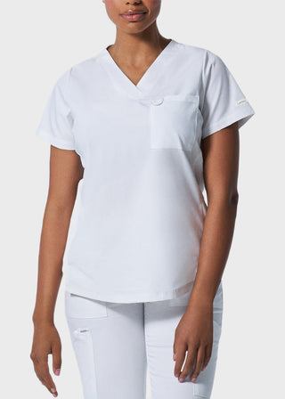 Landau ProFlex Women's 2 Pocket V-Neck Scrub Top