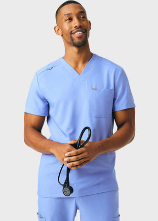 Landau Forward Men's 4-Pocket V-Neck Scrub Top