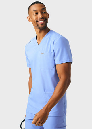 Landau Forward Men's 4-Pocket V-Neck Scrub Top