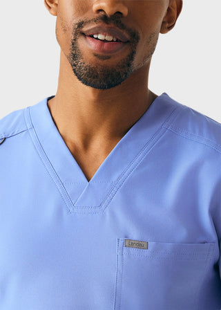 Landau Forward Men's 4-Pocket V-Neck Scrub Top
