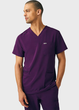 Landau Forward Men's 4-Pocket V-Neck Scrub Top
