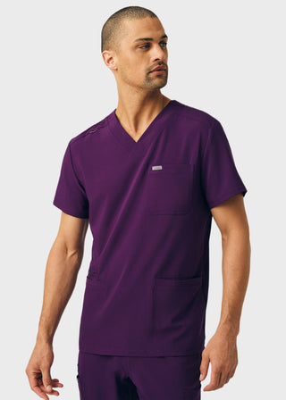 Landau Forward Men's 4-Pocket V-Neck Scrub Top