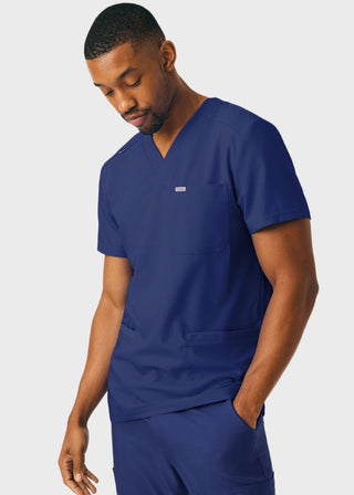 Landau Forward Men's 4-Pocket V-Neck Scrub Top