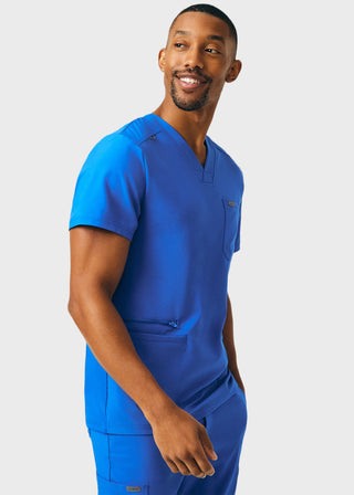 Landau Forward Men's 4-Pocket V-Neck Scrub Top