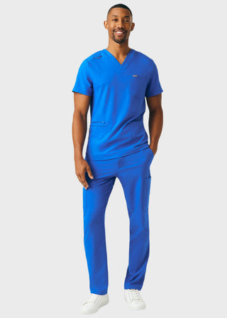 Landau Forward Men's 4-Pocket V-Neck Scrub Top