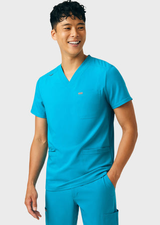 Landau Forward Men's 4-Pocket V-Neck Scrub Top