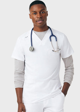 Landau Forward Men's 4-Pocket V-Neck Scrub Top
