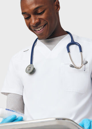 Landau Forward Men's 4-Pocket V-Neck Scrub Top