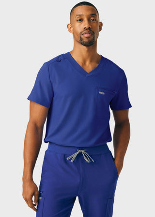 Landau Forward Men's 2-Pocket V-Neck Scrub Top