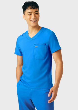 Landau Forward Men's 2-Pocket V-Neck Scrub Top