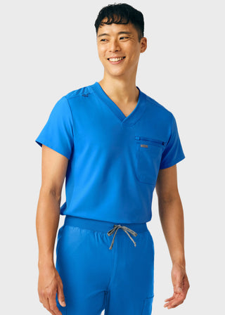 Landau Forward Men's 2-Pocket V-Neck Scrub Top