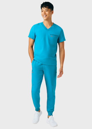 Landau Forward Men's 2-Pocket V-Neck Scrub Top